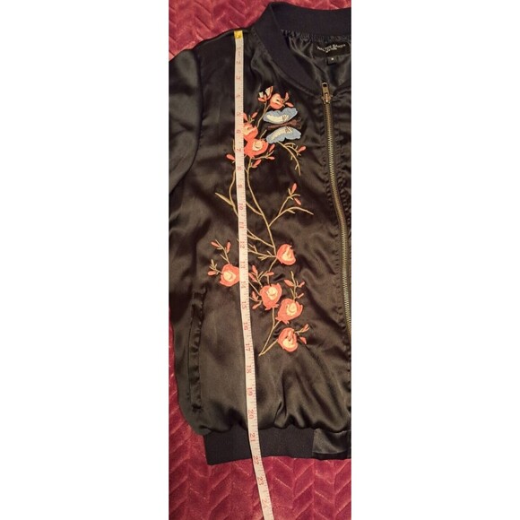 Walter Baker Floral & Butterfly Embroidered Bomber Jacket Size Small - Picture 12 of 16
